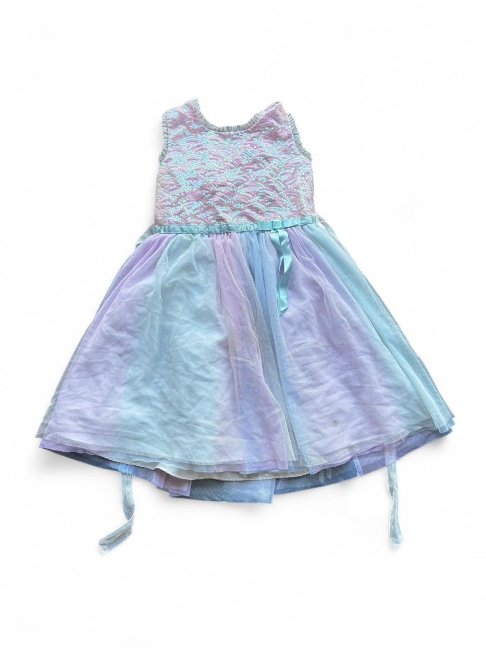 ✨Jona Michelle Pastel fairy dress with ribbon string and lace details. Size: 8✨